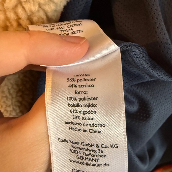 Eddie Bauer Fleece Sherpa Camp Zip Jacket size L - Picture 7 of 7